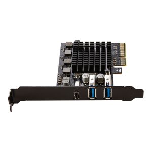 2 Port USB Type A 3.2 and Single Port USB-C 3.2 Gen 2x2 PCI-e Gen 3 x4 Expansion Card