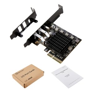 2 Port USB Type A 3.2 and Single Port USB-C 3.2 Gen 2x2 PCI-e Gen 3 x4 Expansion Card