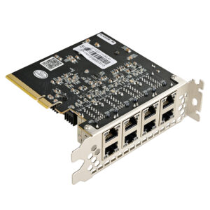 PCIe to 8 Port Gigabit Ethernet Controller Card