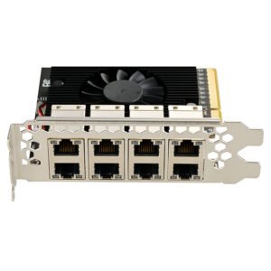 PCIe to 8 Port Gigabit Ethernet Controller Card