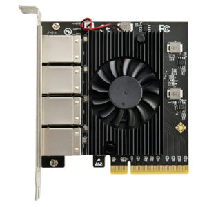 PCIe to 8 Port Gigabit Ethernet Controller Card