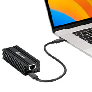 USB 4.0 Type-C 10G Ethernet Adapter, For High-Speed Network Connections, RJ45 port supports 10Gb/s, 5Gb/s, 2.5Gb/s, 1Gb/s and 100Mb/s Base-T