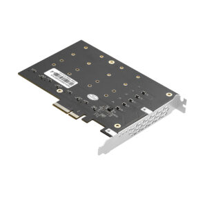 PCIe 3.0 x4 to 4-Port M.2 NVMe Adapter Card